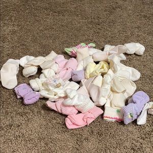 30 pairs of baby socks